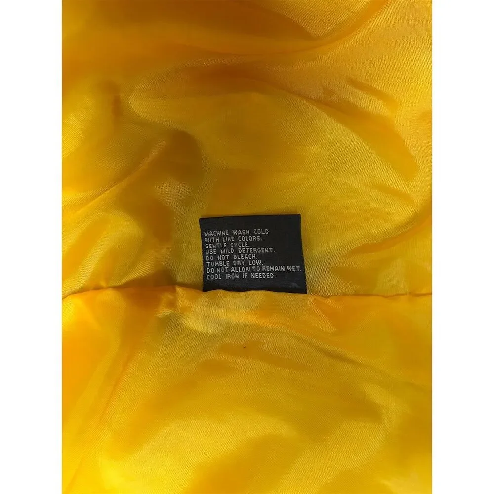 I‎ Madison Kids Yellow Hooded Puffer Jacket with Fleece Lining